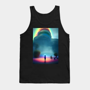 STYLISH GHOSTLY FIGURE ON HALLOWEEN Tank Top